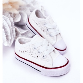 Deportivas Infantiles Con Cordones Blancos Roly-Poly 6