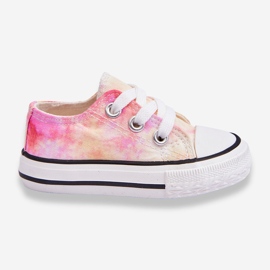 Zapatillas clásicas para niños con efecto Tie-Dye Simba blanco 3