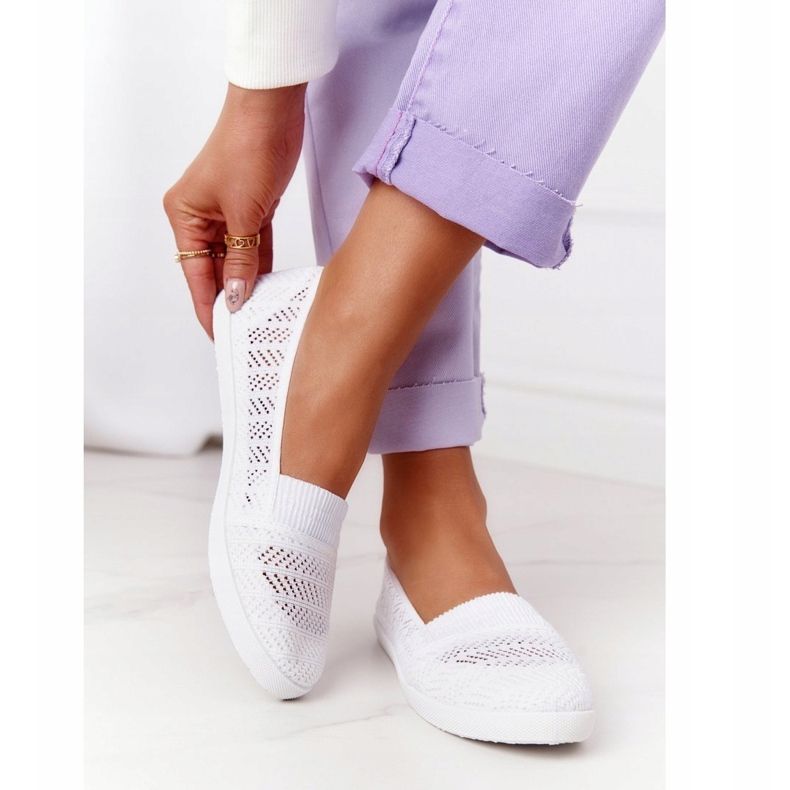 Zapatillas chillout blancas sin cordones caladas blanco 2 Zapatillas chillout blancas sin cordones caladas blanco 2