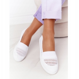 Zapatillas chillout blancas sin cordones caladas blanco 3