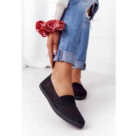 Zapatillas chillout negras sin cordones caladas negro 3