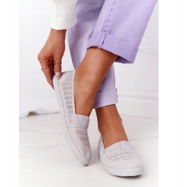Zapatillas chillout grises sin cordones caladas 2