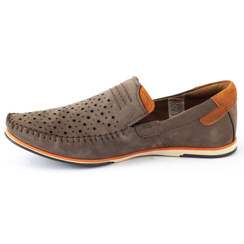 KOMODO Zapatos de hombre mocasines 876 verano marrón naranja 1