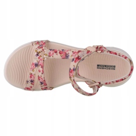 Skechers On The Go 600 Fleur W 140018-NTMT Sandalias beige rojo violeta rosado 2