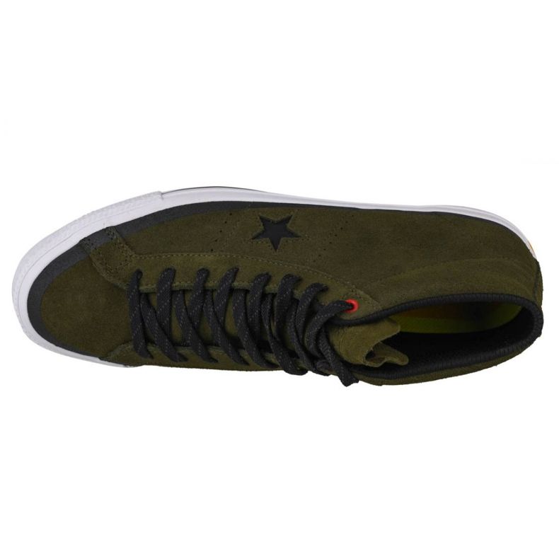 Zapatillas Converse One Star Pro Suede Mid M 153474C negro verde 2