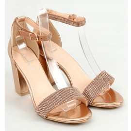 Sandalias de tacón champagne 1478 Champagne dorado 1
