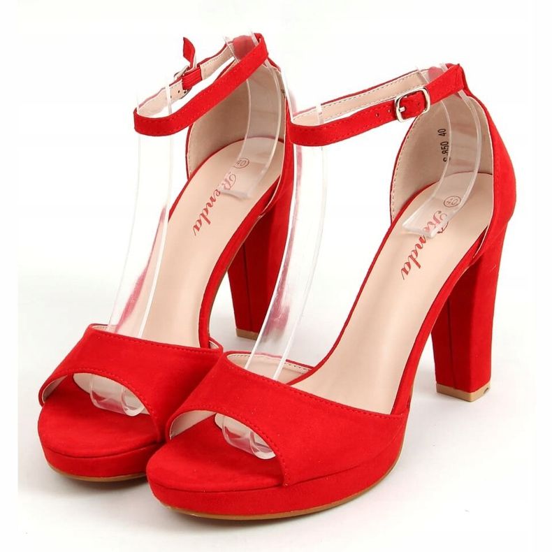 Red S-850 Red sandalias con plataforma rojo 1
