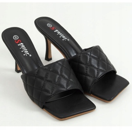 Negro T367P Negro acolchado con alfiler 3