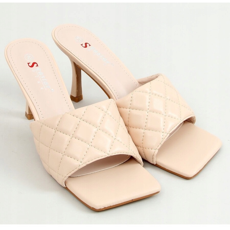 Pantuflas beige acolchado T367P Beige 1