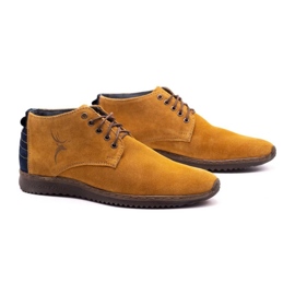 Olivier Botas de piel para hombre 7018 rojo amarillo 2
