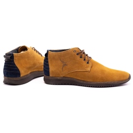 Olivier Botas de piel para hombre 7018 rojo amarillo 4