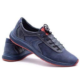 Olivier Zapatillas deportivas de hombre 7075 azul marino 6