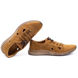 Olivier Zapatillas deportivas de hombre 7075L marrón 1