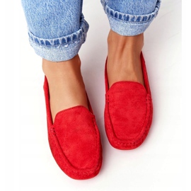 PH1 Mocasines de ante rojo San Marino de mujer 4