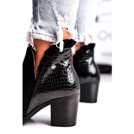 Botas de Mujer en el Tacón, Cuero Primavera Maciejka Negro 04833-01 1