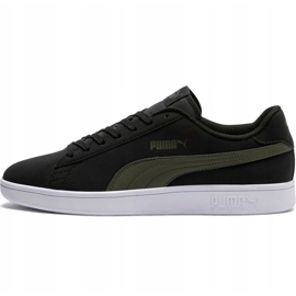 Zapatillas de hombres Puma Smash v2 Buck negras 365160 05 negro caqui 2