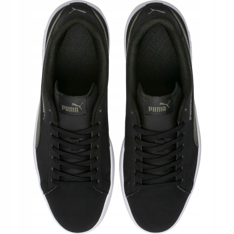Zapatillas de hombres Puma Smash v2 Buck negras 365160 05 negro caqui 1