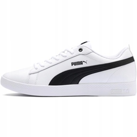 Zapatillas de mujeres Puma Smash Wns v2 L blanco-negro 365208 01 2