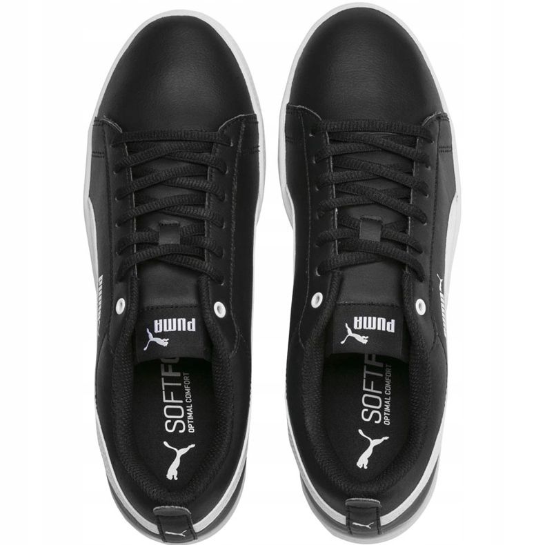 Zapatillas de mujeres Puma Smash Wns v2 L negras 365208 02 blanco negro 1