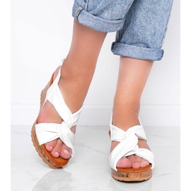 Sandalias blancas con cuña Buenos Aires blanco 1 Sandalias blancas con cuña Buenos Aires blanco 1