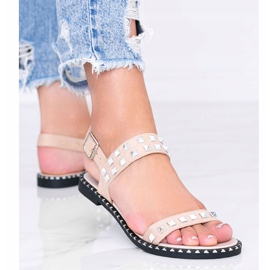 Sandalias beige con tachuelas Thelma 2