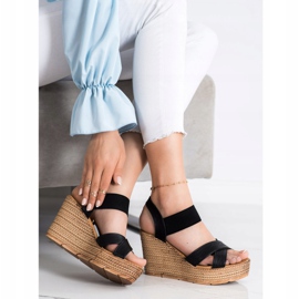 Sea Elves Sandalias ligeras sin cordones negro 3