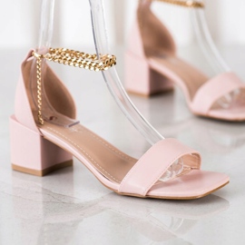 Seastar Sandalias Con Cadena Decorativa rosado 3