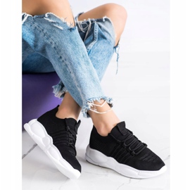 SHELOVET Zapatillas clásicas de textil negro 3