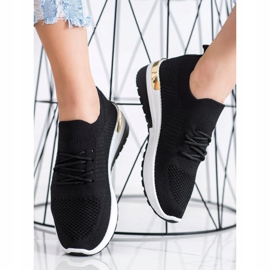 SHELOVET Zapatillas cómodas sin cordones negro 2