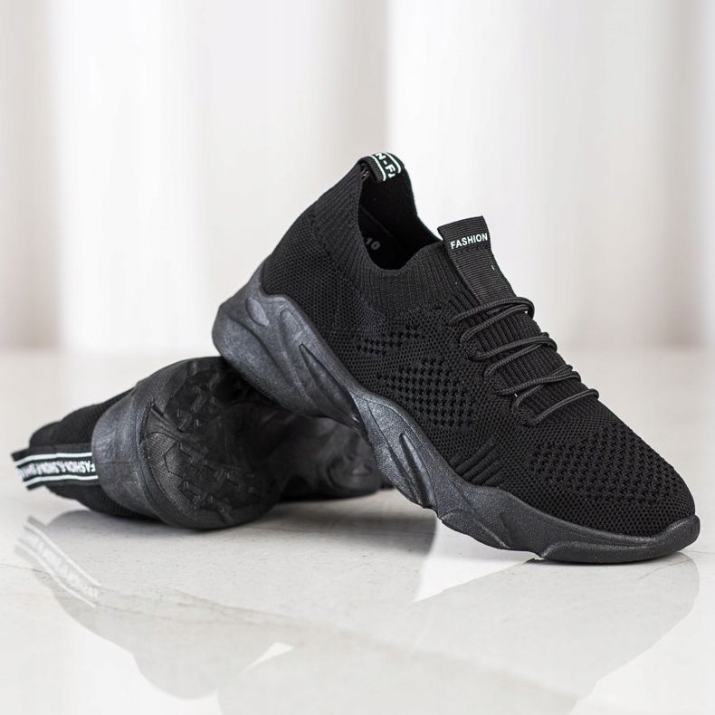 SHELOVET Calzado deportivo sin cordones negro 1