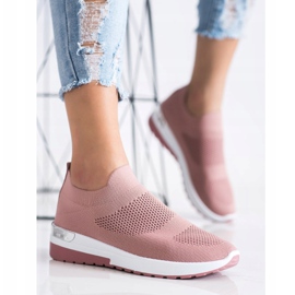 SHELOVET Zapatillas sin cordones rosado 3