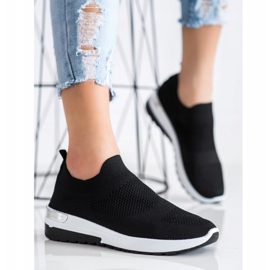 SHELOVET Zapatillas sin cordones negro 3