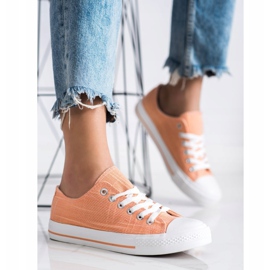 SHELOVET Zapatillas naranja 3