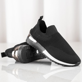 Renda Zapatillas negras caladas negro 1