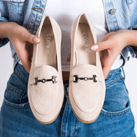 Coura Mocasines con Adorno beige 3
