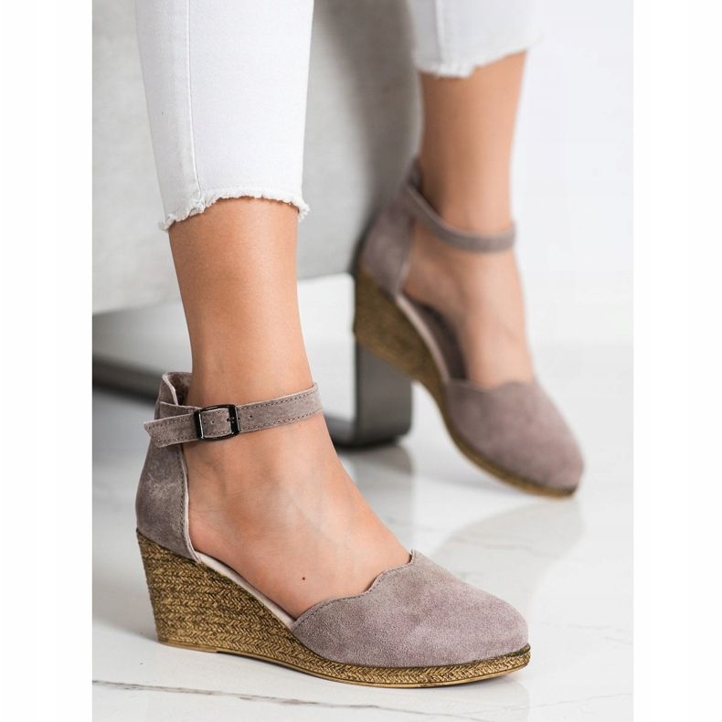 Filippo Sandalias de cuña de cuero marrón 1 Filippo Sandalias de cuña de cuero marrón 1