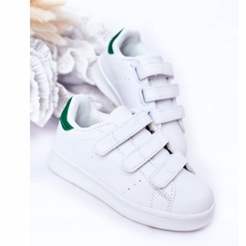 FRROCK Calzado Deportivo Infantil Juvenil Blanco Velcro Fifi verde 5