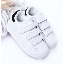 FR1 Calzado deportivo infantil con velcro blanco y negro Fifi 2
