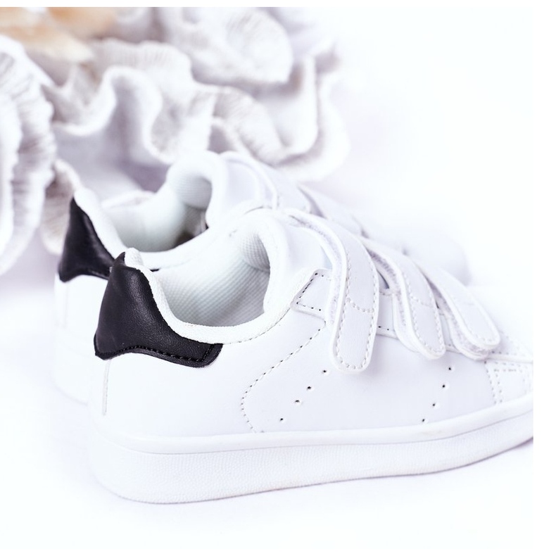 FR1 Calzado deportivo infantil con velcro blanco y negro Fifi 1