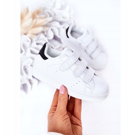 FR1 Calzado deportivo infantil con velcro blanco y negro Fifi 3