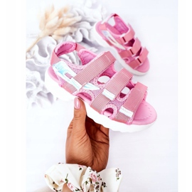 Sandalias deportivas para niños con Velcro Pink Flyn rosado 3