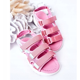 Sandalias deportivas para niños con Velcro Pink Flyn rosado 1