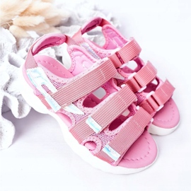 Sandalias deportivas para niños con Velcro Pink Flyn rosado 4