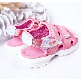 Sandalias deportivas para niños con Velcro Pink Flyn rosado 5