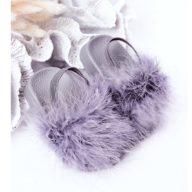FR1 Pantuflas Infantiles De Goma Con Piel Gris Claro Skylar 2