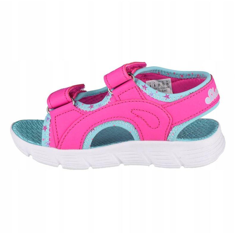 Skechers C-Flex Sandal-Star Zoom Jr 86980N-HPMT azul rosado 1 Skechers C-Flex Sandal-Star Zoom Jr 86980N-HPMT azul rosado 1