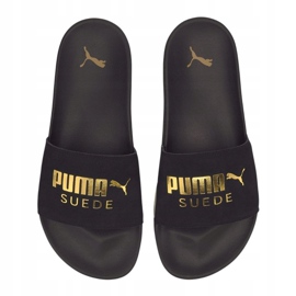 Zapatillas Puma Leadcat Ftr Suede Classic negras 372277 01 negro dorado 1