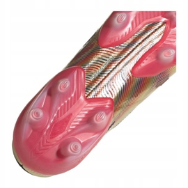 Botas de fútbol adidas Nemeziz.1 Fg M FY0758 gris / plata, dorado dorado 5