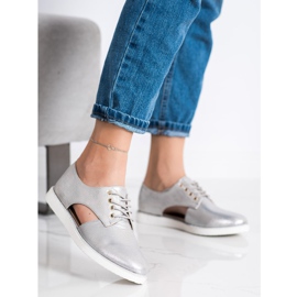 Forever Folie Zapatos de moda con corte plata 3