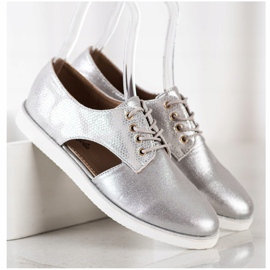 Forever Folie Zapatos de moda con corte plata 2